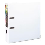 Classeur ? levier A4+ Prem' Touch Dos 5cm Blanc