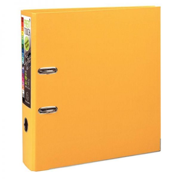 59035 - Classeur à levier Prem' Touch Exacompta Dos 8cm Jaune Classeur ? levier A4+ Prem' Touch Dos 8cm Gris – Image 3