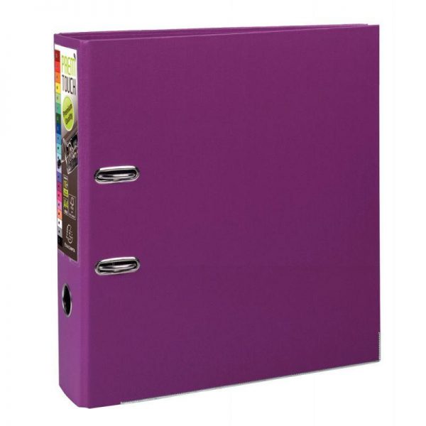 59037 - Classeur à levier A4+ Prem' Touch Exacompta Dos 8cm Fuchsia Classeur ? levier A4+ Prem' Touch Dos 8cm Fuchsia – Image 1