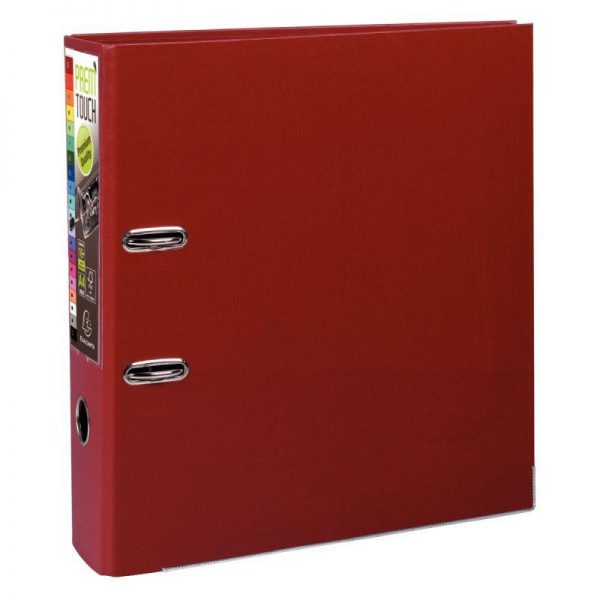 59039 - Classeur à levier A4+ Prem' Touch Exacompta Dos 8cm Bordeaux Classeur ? levier A4+ Prem' Touch Dos 8cm Gris – Image 2
