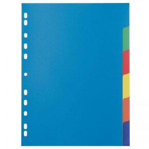 Jeu 6 Intercalaires polypropyl?ne rigide A4 Business
