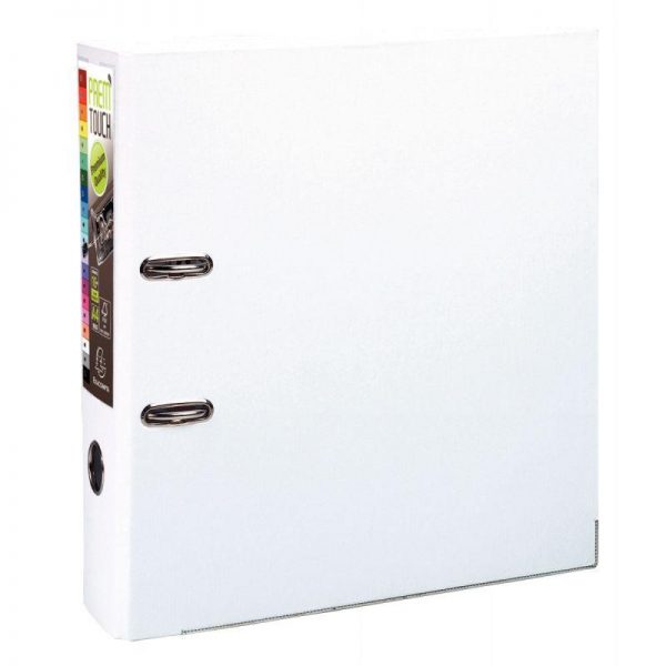 59026 - Classeur à levier A4+ Prem' Touch Exacompta Dos 8cm Blanc Classeur ? levier A4+ Prem' Touch Dos 8cm Blanc – Image 1