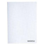 Cahier PP Majuscule 96 pages A4 5x5 Incolore