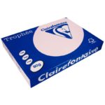 Ramette A4 500 feuilles 80g Clairefontaine Rose Pastel