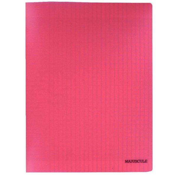 26975 - Cahier PP Majuscule 140 pages 24x32 cm Séyès Rouge Cahier PP 140 pages 24x32 cm Séyès Incolore – Image 2