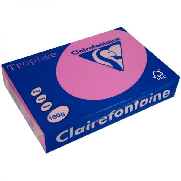 31572 - Ramette A4 250 feuilles 160g Clairefontaine Fuchsia Ramette A4 250 feuilles 160g Clairefontaine Rouge Groseille – Image 4