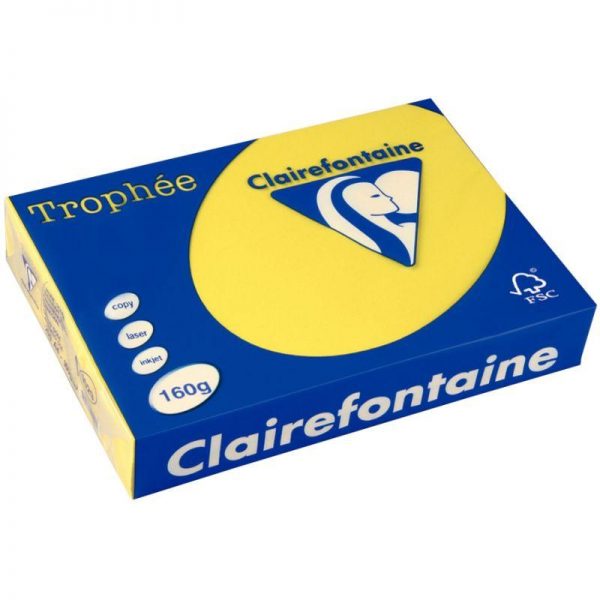 31574 - Ramette A4 250 feuilles 160g Clairefontaine Jaune Soleil Ramette A4 250 feuilles 160g Clairefontaine Rouge Groseille – Image 6
