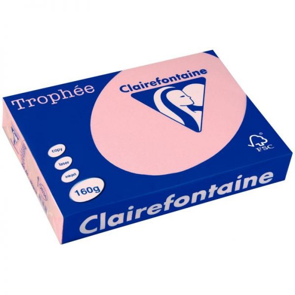 36780 - Ramette A4 250 feuilles 160g Clairefontaine Rose Pastel Ramette A4 250 feuilles 160g Clairefontaine Vert Pastel – Image 2