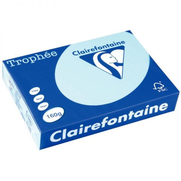 36790 - Ramette A4 250 feuilles 160g Clairefontaine Bleu Alizé Ramette A4 250 feuilles 160g Clairefontaine Jonquille – Image 4