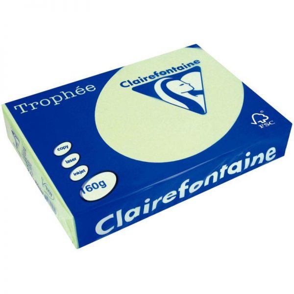 36793 - Ramette A4 250 feuilles 160g Clairefontaine Vert Golf Ramette A4 250 feuilles 160g Clairefontaine Jonquille – Image 2
