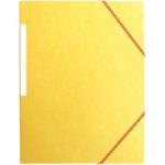 Chemise cartonnée 3 rabats à élastiques Jaune