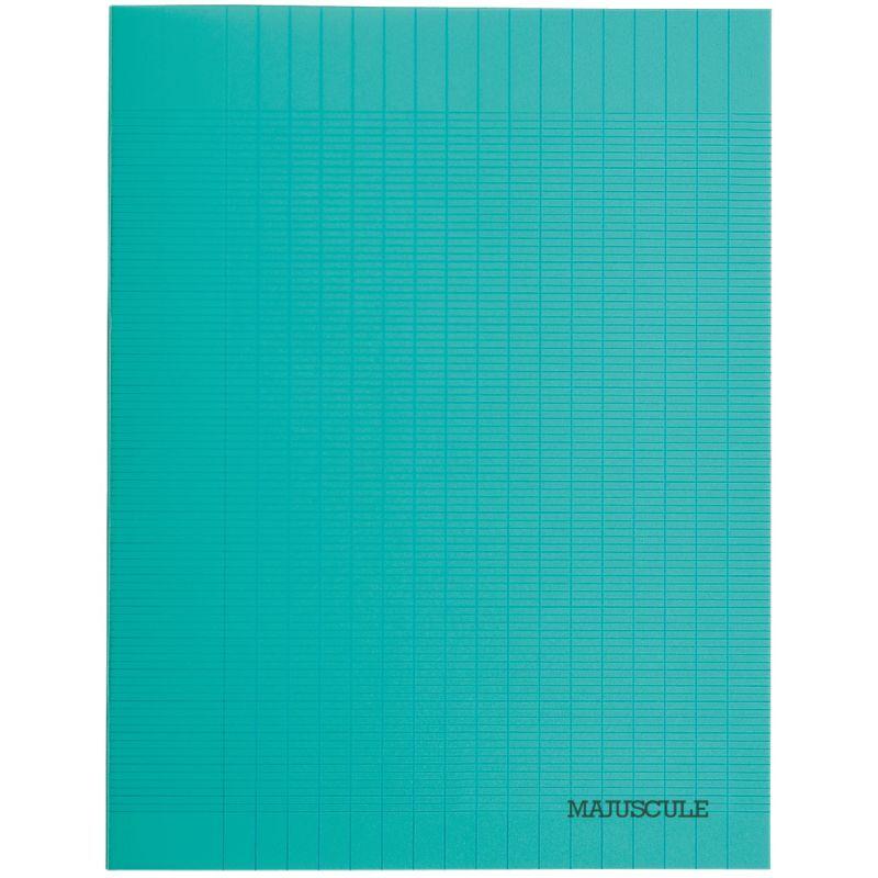 Cahier petits carreaux Seyès, (17x22cm), 32 pages, polypro vert