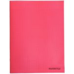 Cahier PP 96 pages 24x32 cm Rouge