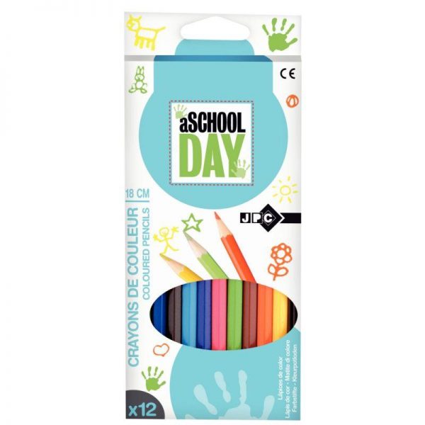 35248 - Etui de 12 crayons de couleur JPC Etui de 12 crayons de couleurs JPC – Image 1