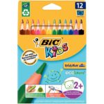 Etui de 12 crayons de couleurs Bic Kids Evolution Triangle