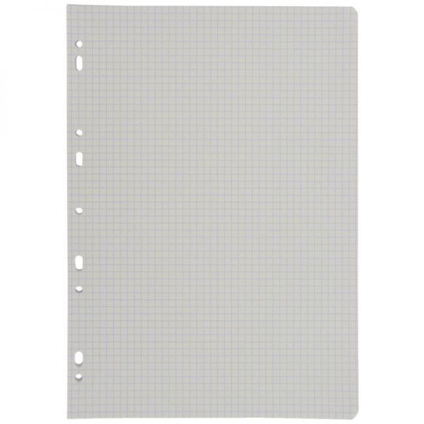 Sachet 50 Feuilles Mobiles Perfor?es A4 5x5 90g – Image 1