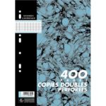 Sachet 100 copies doubles perforées A4 Séyès 70g