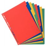 Jeu 8 Intercalaires Carte lustr? A4 Exacompta