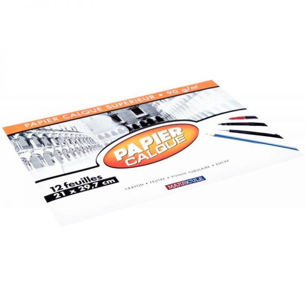 Pochette 12 feuilles Calque A4 90g – Image 1