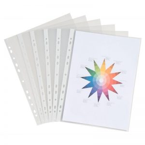 Sachet 50 pochettes perfor?es lisses Business A4 9/100?me