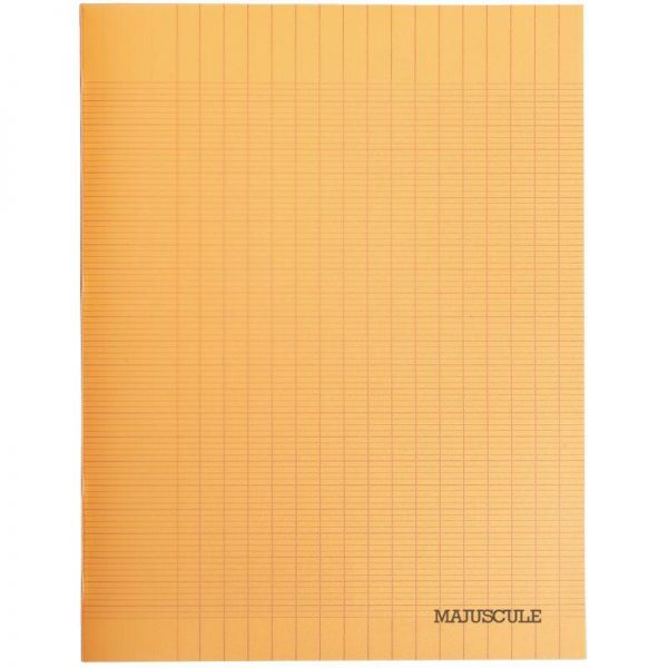 72201 - Cahier PP 48 pages 17x22 cm Séyès Orange Cahier PP 48 pages 17x22 cm S?y?s Orange – Image 1