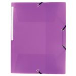 Chemise 3 rabats ? ?lastiques PP Budget Violet