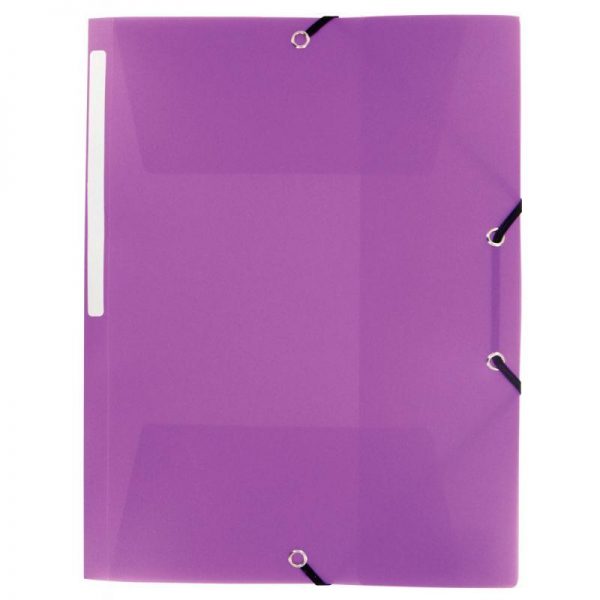 74849 - Chemise 3 rabats à élastiques PP Budget Violet Chemise 3 rabats ? ?lastiques PP Budget Violet – Image 1