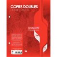 47809 - Sachet 50 copies doubles perforées 17 x 22 cm Seyès 70g 47809 - Sachet 50 copies doubles perforées 17 x 22 cm Seyès 70g