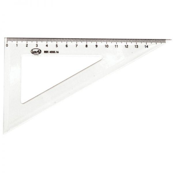 79844 - Équerre Cristal 16 cm 60° Equerre Cristal 16 cm 60° – Image 1