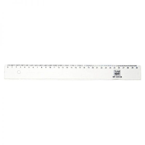 78324 - Règle plate Cristal 30 cm Règle plate Cristal 30 cm – Image 1
