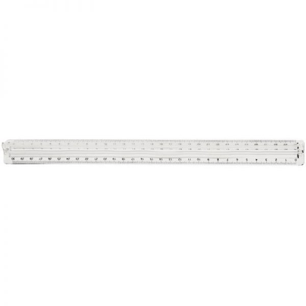 Triple Décimètre Plastique Cristal – Image 1