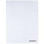Cahier PP 96 pages 24x32 cm 5x5 Incolore