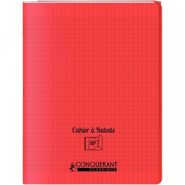 16216 - Cahier Cahier PP 96 pages 24x32 cm Seyès à Rabat Rouge – Image 1