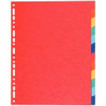 Jeu 12 intercalaires carte lustrée 220G A4+