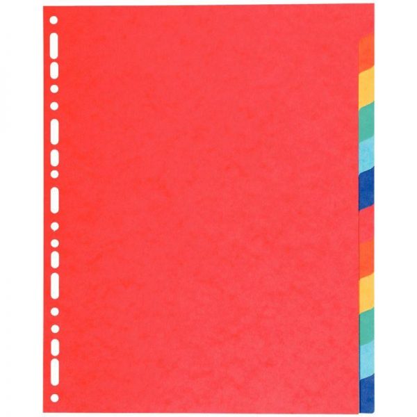 33147 - Jeu 12 intercalaires carte lustrée 220G A4+ Jeu 12 intercalaires carte lustrée 220G A4+ – Image 1