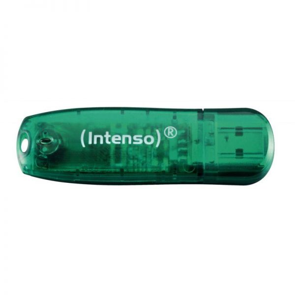 Clé USB 2.0 Intenso Rainbow 8GO Vert – Image 1