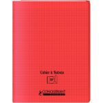 Cahier PP à rabats 48 pages 24x32 cm 90g Seyès Rouge