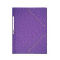 29692 - Chemise à Élastique 3 rabats carte Violet Chemise 3 rabats à élastique en carte lustrée Violette