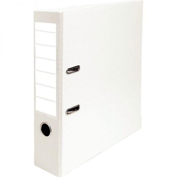 33247 Classeur à levier format A4 Dos 8 cm Blanc – Image 1