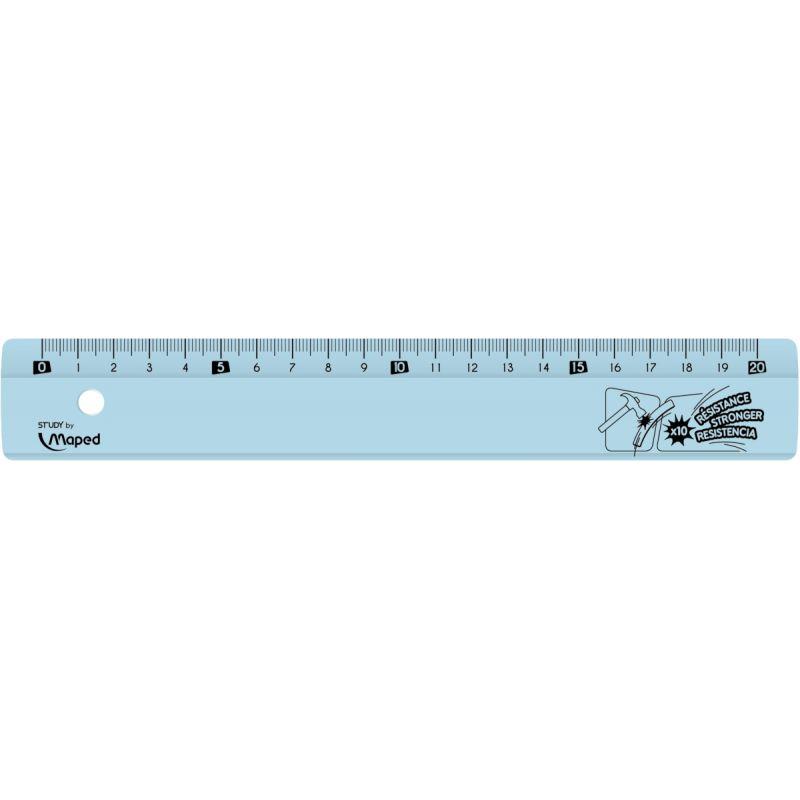 Règle plate 20cm incassable Maped Study