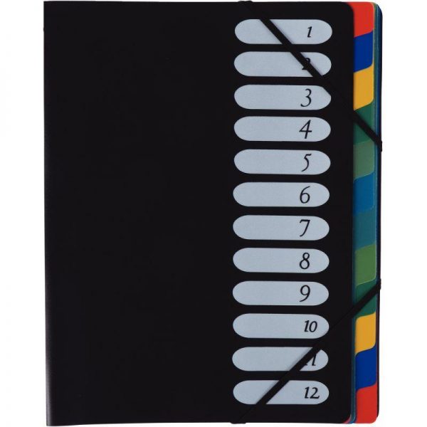 Trieur PP 12 Compartiments Noir – Image 1