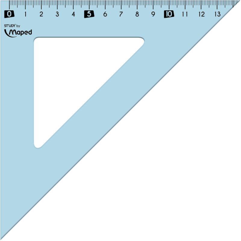 Équerre Maped plastique incassable 21cm 45° - La Grande Papeterie