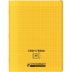 Cahier PP 48 pages 24x32 cm à rabats Séyès Jaune