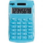 Calculette de poche 8CH Bleue