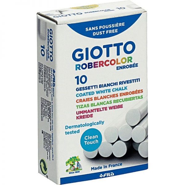Boîte 10 craies enrobées blanches – Image 1