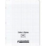 Cahier PP 2 rabats 24x32 cm 96 pages Grands Carreaux Incolore