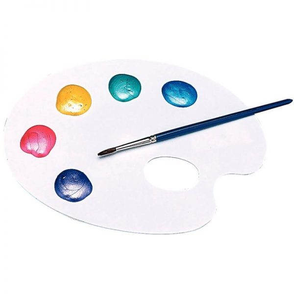 16719 Palette en plastique forme ovale – Image 1