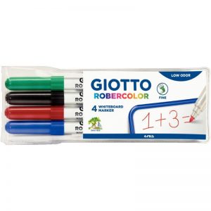 Etui 4 Feutre Tableau Blanc Pointe fine assortis