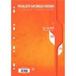 Sachet 50 Feuilles Mobiles Dessin A4