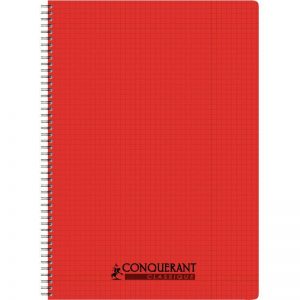 Cahier à Spiral couverture Polypropylène A4 Petits Carreaux 100 pages – Image 4